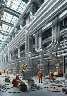 Монтаж систем промышленного электрообогрева