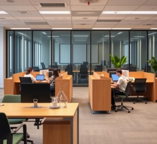 Мебель для персонала в открытом офисе (open space)