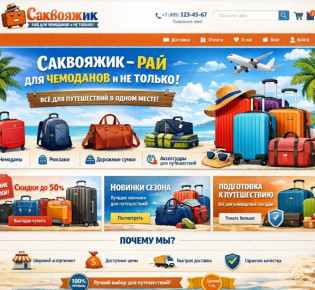 Официальный сайт магазина Саквояжик рай для чемоданов и не только!