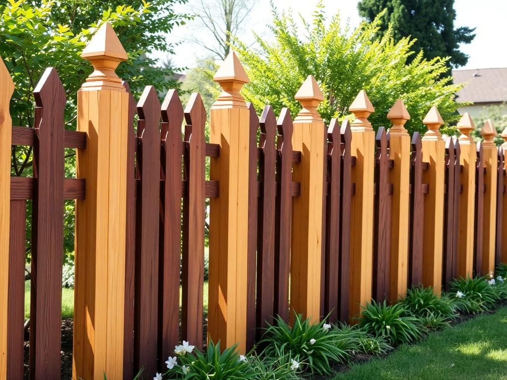 beautiful, stylish fenceфото