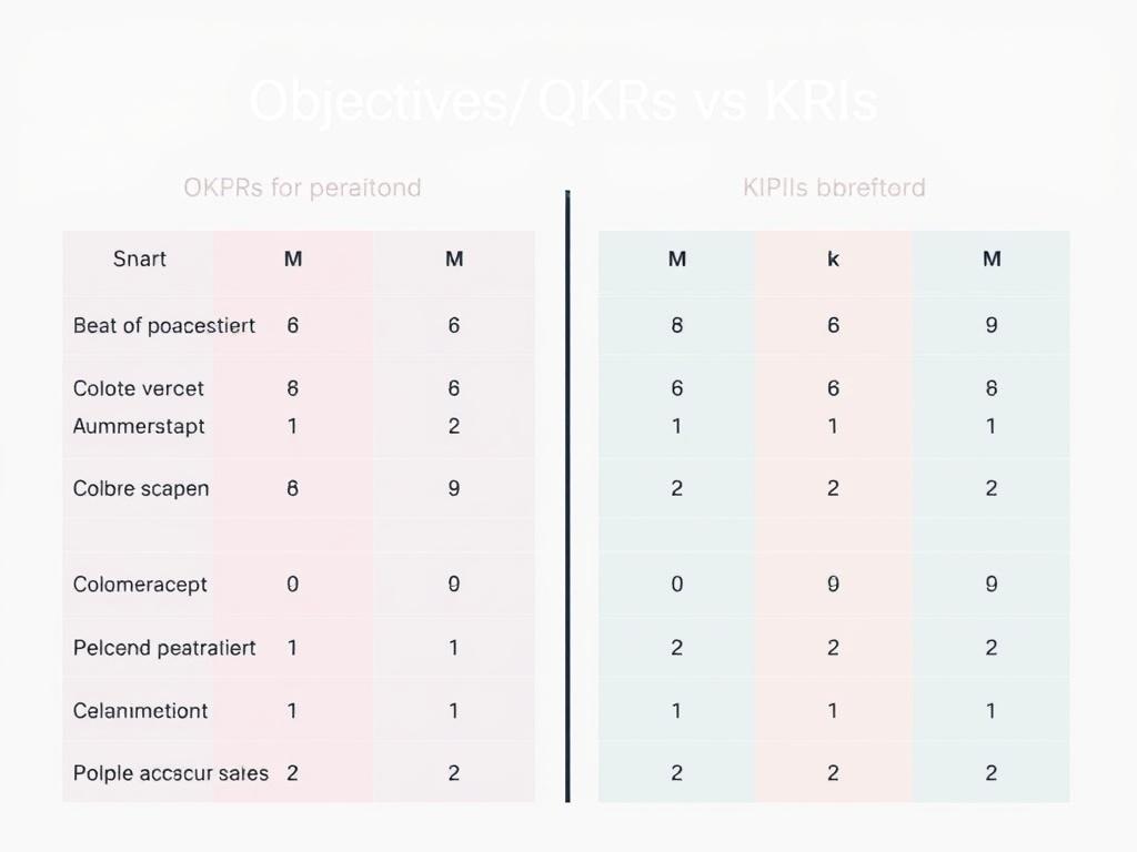    OKRs (Objetivos y Resultados Clave) para alinear equipos.. Comparativa: OKRs vs KPIs