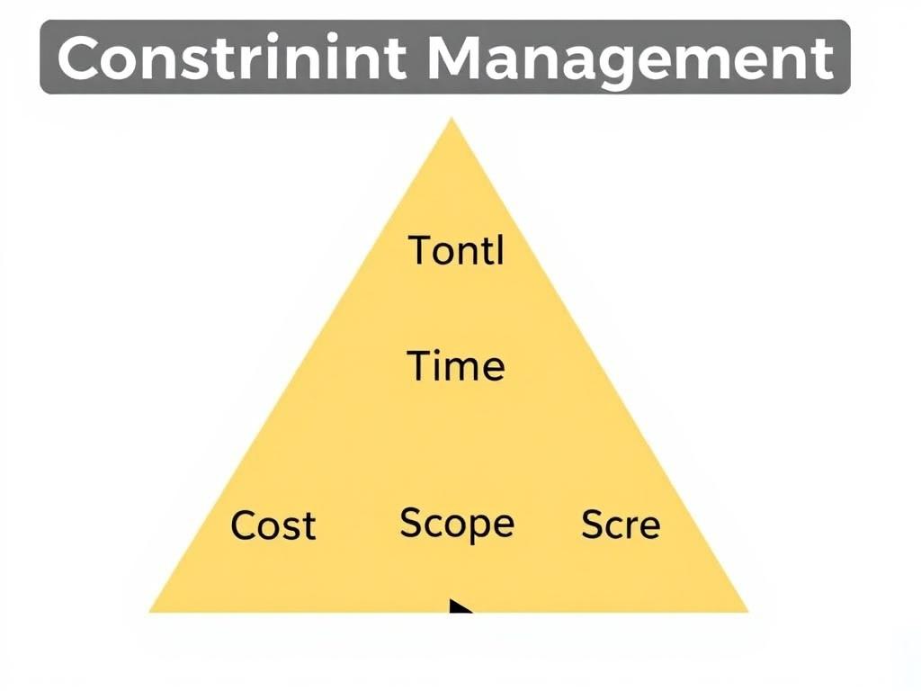     Gestion des Contraintes : Le Triangle d'Or (Coût, Délai, Périmètre). Comment chaque contrainte influence les autres