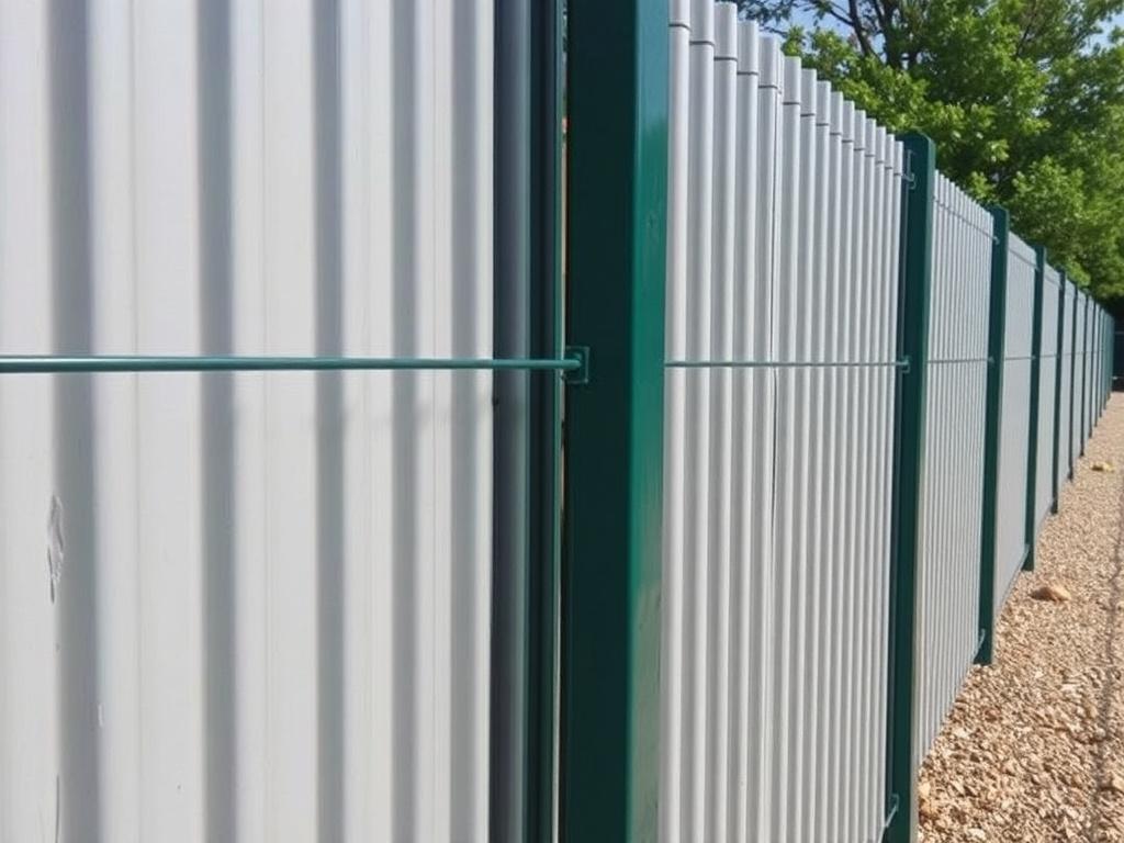 Заборы из профнастила ST 15: простой способ оградить участок красиво и надёжно